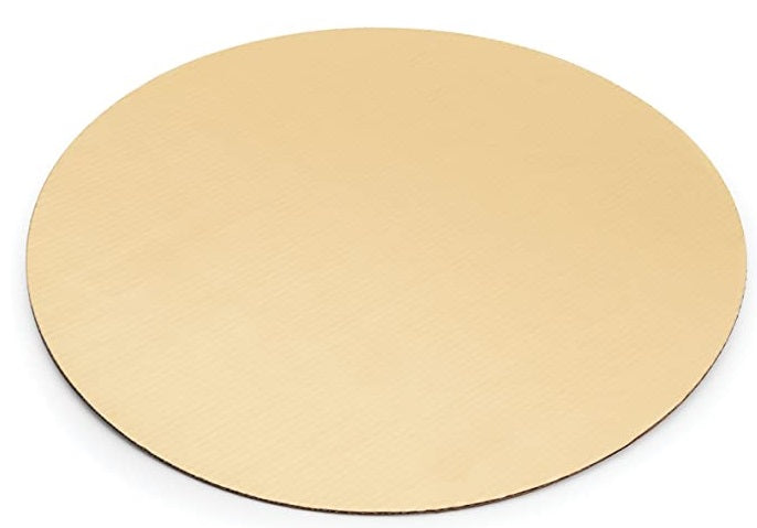 Fox Run Round Gold Cake Base 10" Set of 12