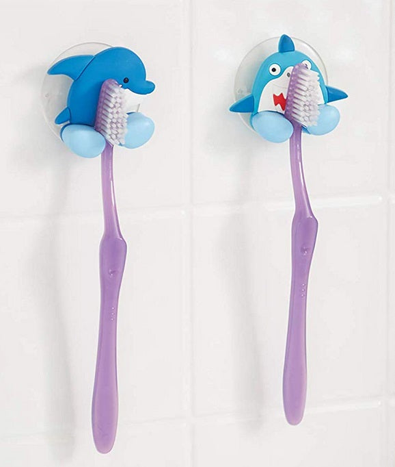 Fox Run Shark &amp; Dolphin Toothbrush Holders