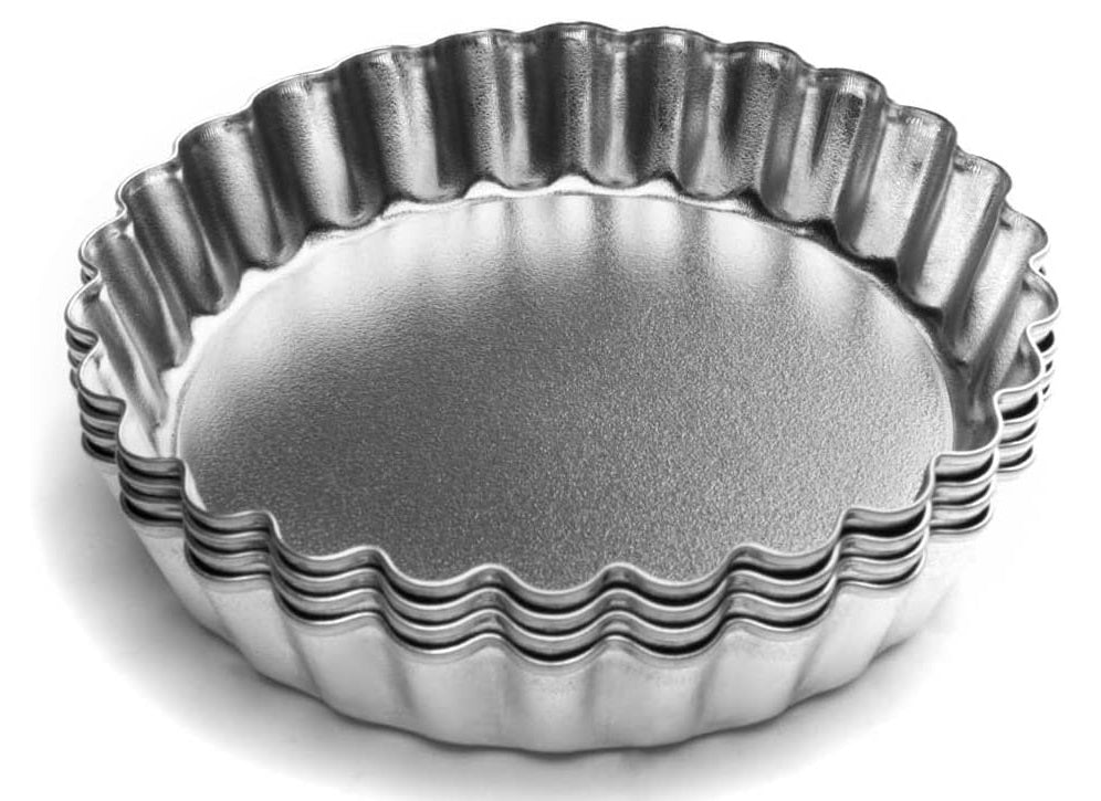 Fox Run Tartlet & Loose Bottom Quiche Pan Set of 4 4"