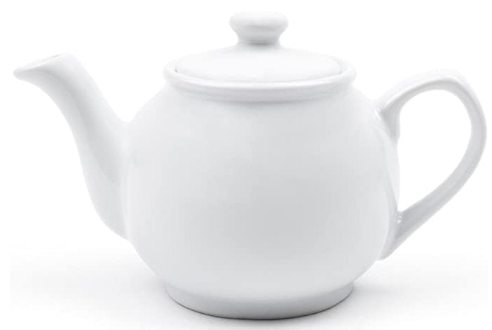 Fox Run White Ceramic Teapot 10-Cup