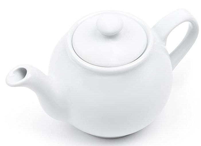 Fox Run White Ceramic Teapot 10-Cup