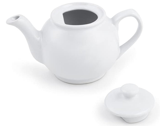 Fox Run White Ceramic Teapot 10-Cup