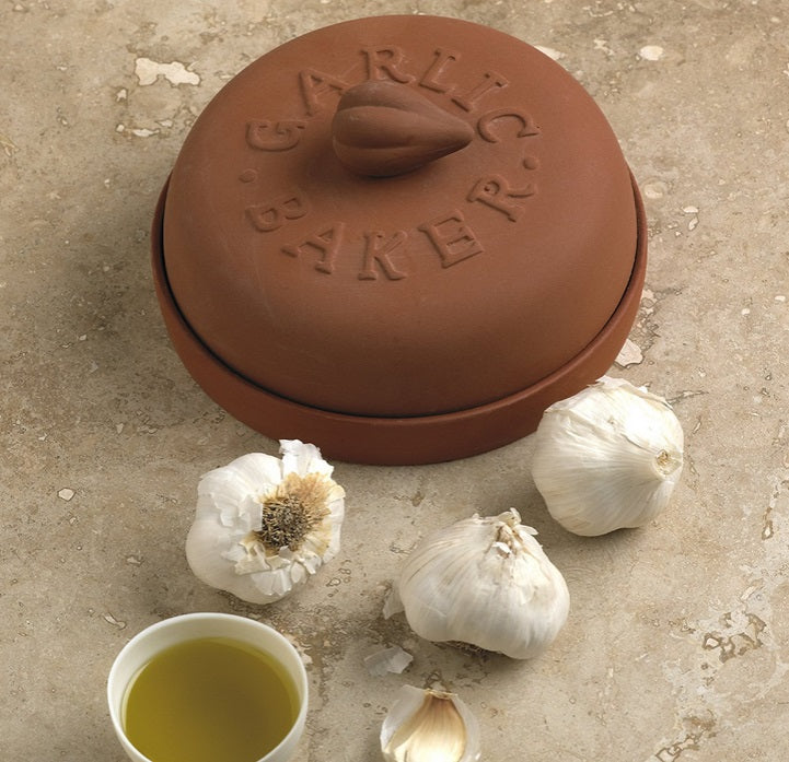 Fox Run 7&quot; Terra Cotta Garlic Baker