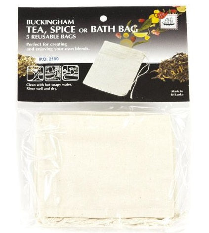 G & H Tea Services Buckingham Cotton Tea Bag Set of 5