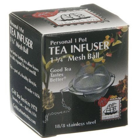 G & H Tea Services Personal 1 Pot Mesh Ball Tea Infuser