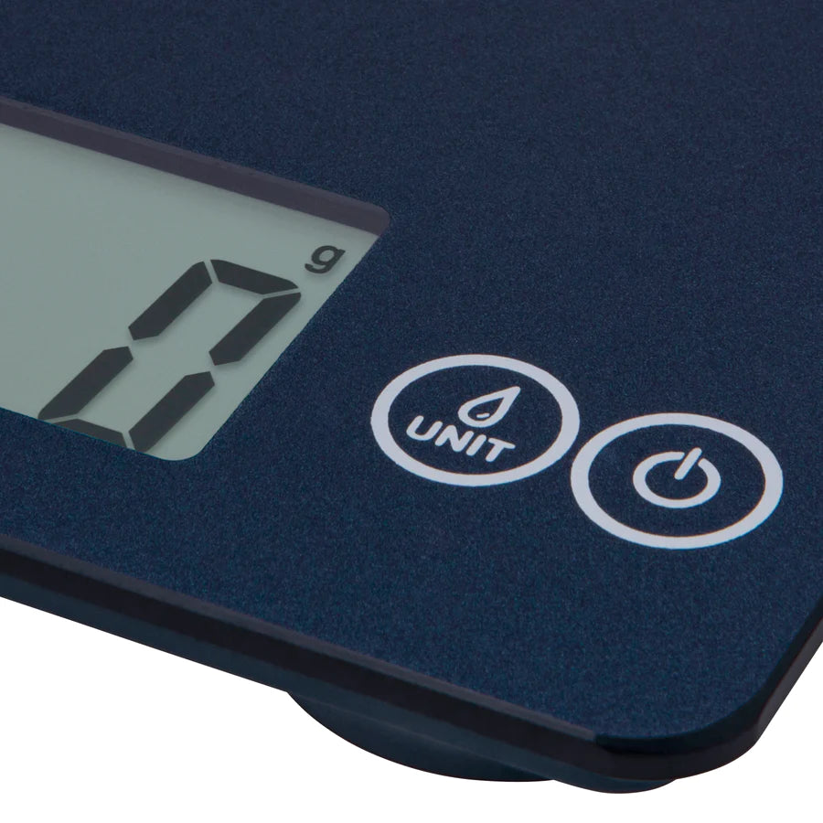 Escali Arti Digital Glass Kitchen Scale Blue Mirage