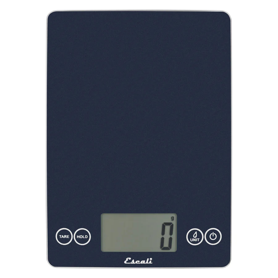 Escali Arti Digital Glass Kitchen Scale Blue Mirage