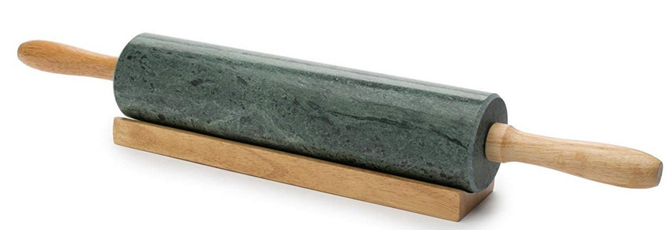 Fox Run Green Marble Rolling Pin 10&quot;