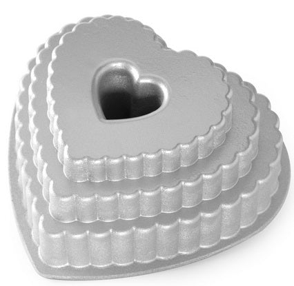 Nordic Ware Tiered Heart Bundt Pan