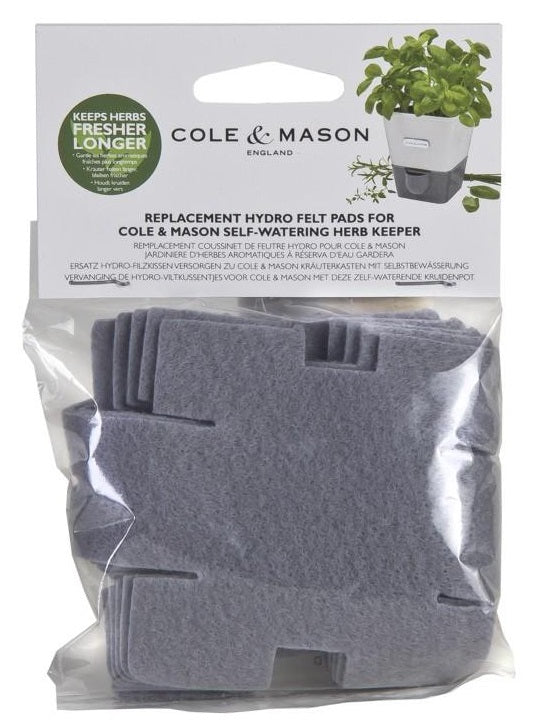 Cole & Mason Reusable Hydro Felt Pads Pack of 6