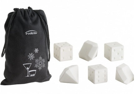 Trudeau Dice and Diamond Drink Chillers Set of 7