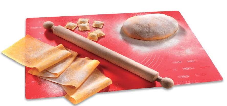 Imperia Foglio Chef Multi Purpose Pastry Mat &amp; Rolling Pin Set