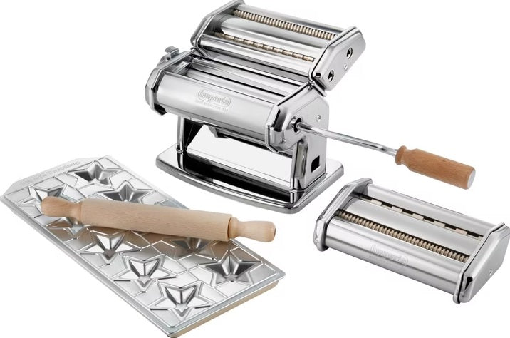 Imperia Pastaia Italian Pasta Machine Gift Set with Ravioli Maker