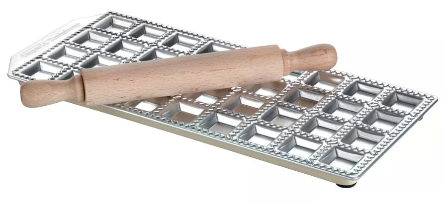 Imperia Raviolamp Classic Ravioli Maker Set with Rolling Pin