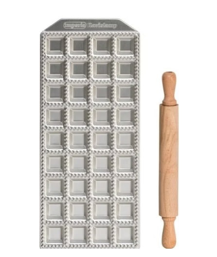 Imperia Raviolamp Classic Ravioli Maker Set with Rolling Pin