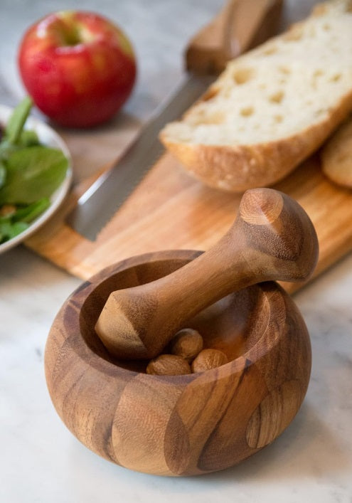 Ironwood Acacia Wood Mortar & Pestle