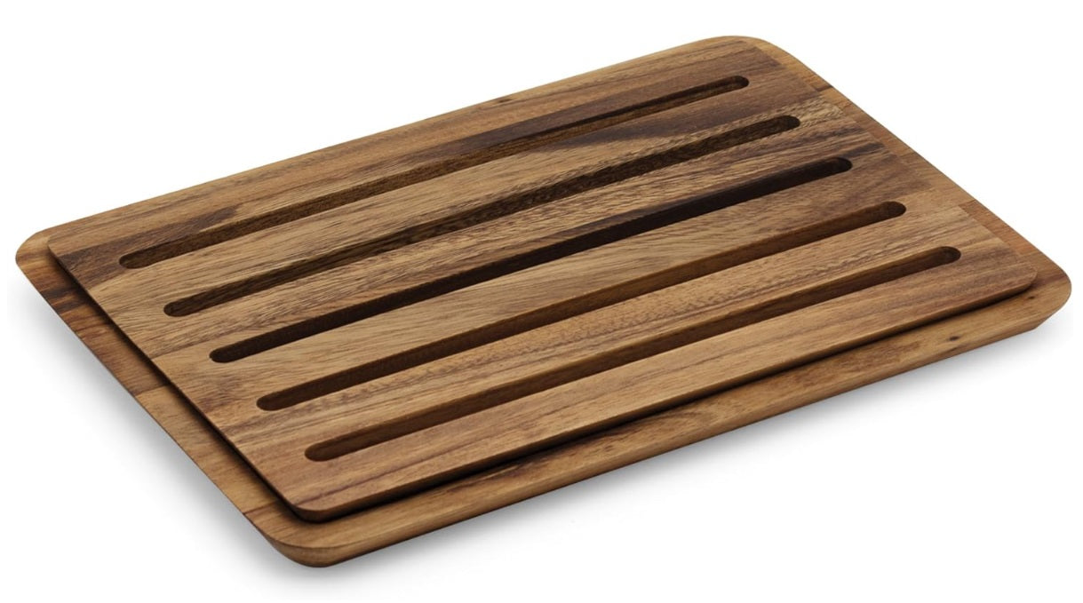 Ironwood Nesting Acacia Wood Bread Cutting Board