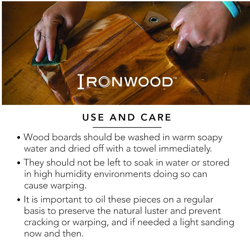 Ironwood Oslo End Grain Utility Cutting Board