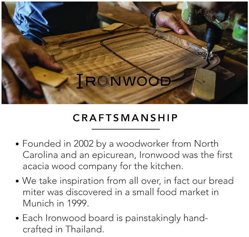 Ironwood Oslo Long Grain Utility Chopping Board