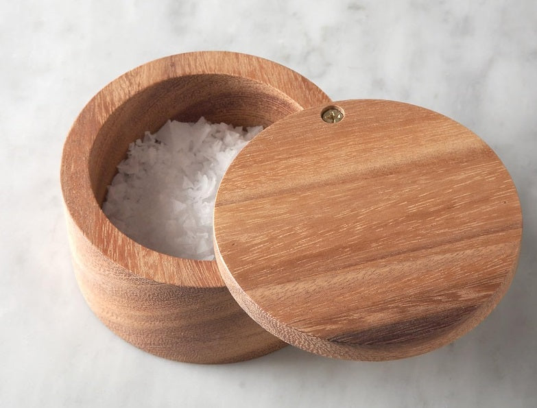 Ironwood Appalachian Acacia Wood Salt Cellar