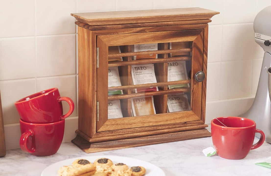 Ironwood Hanging Tea Bag Storage Box