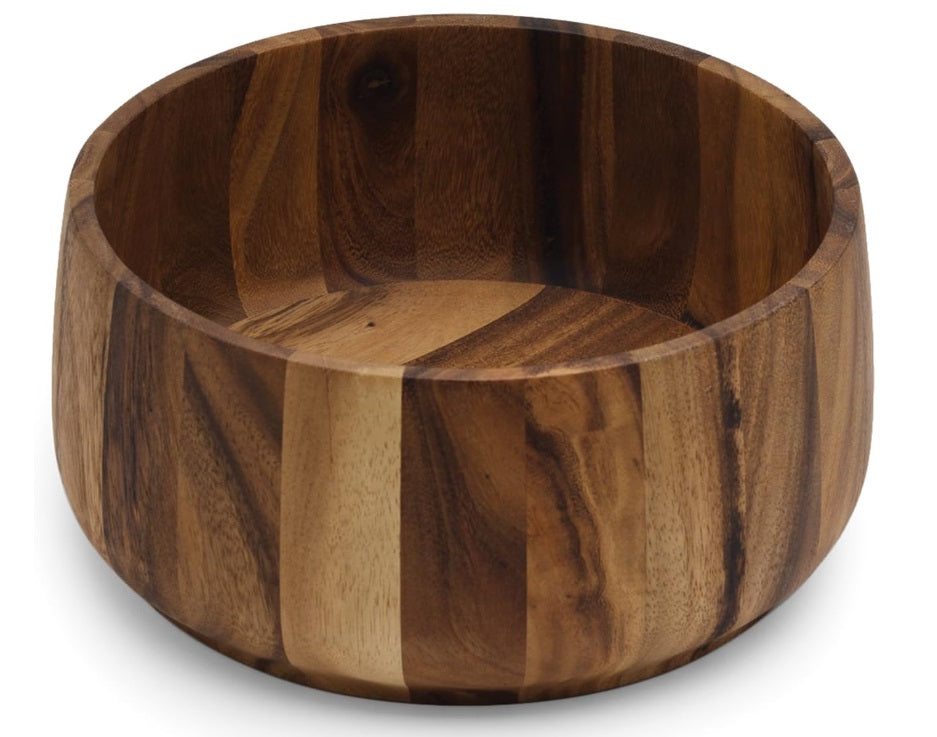 Ironwood Tulip Acacia Wood Salad Bowl