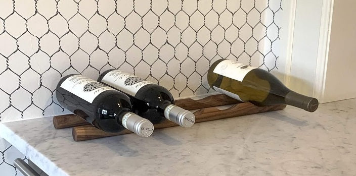 Ironwood Compact Acacia Wood Wine Rack