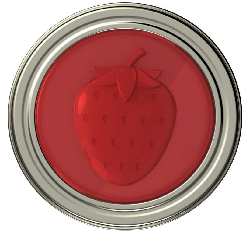 Jarware Set of 4 Strawberry Mason Jar Lid