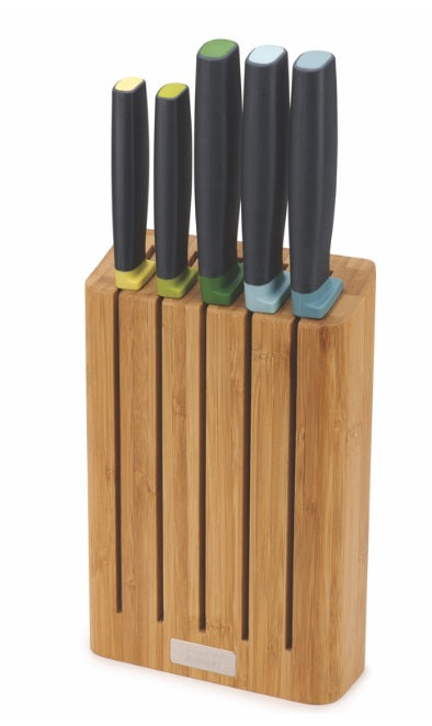 Joseph Joseph Elevate Slimline Bamboo Knife Block Set