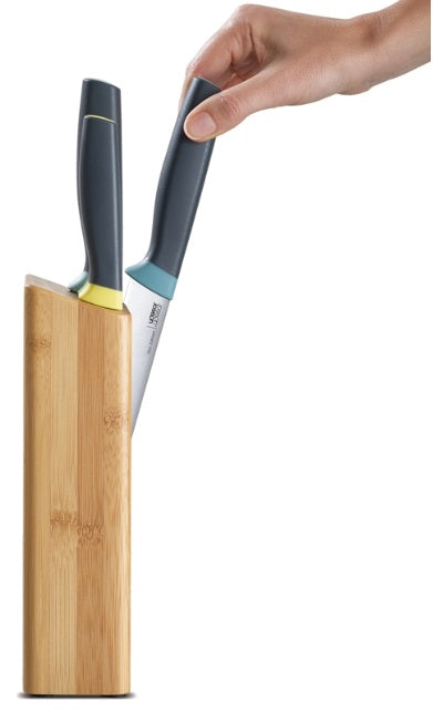 Joseph Joseph Elevate Slimline Bamboo Knife Block Set