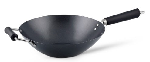 Ken Hom Non-Stick Carbon Steel Wok 12.2-Inch