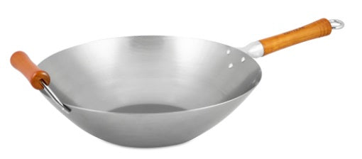 Ken Hom Carbon Steel Uncoated Wok 12.2-Inch