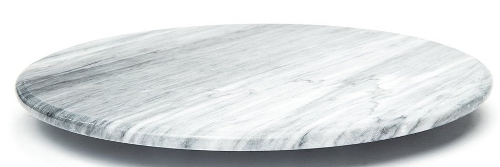 Fox Run White Marble Lazy Susan