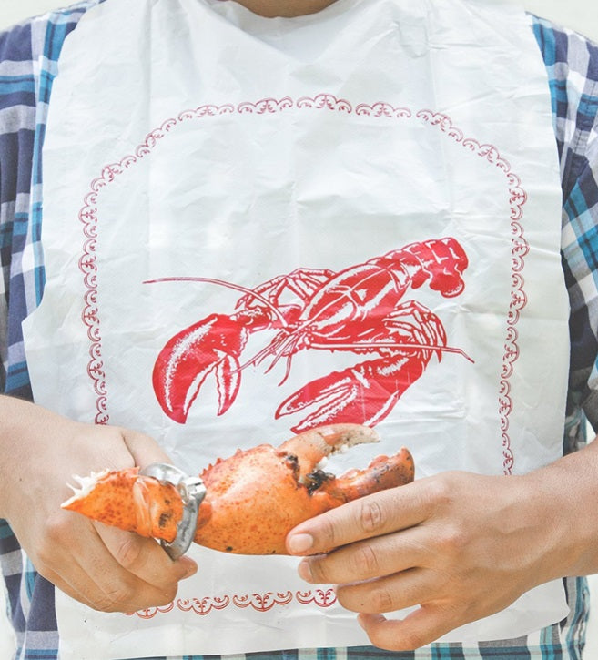 Fox Run Set of 4 Disposable Lobster Bibs