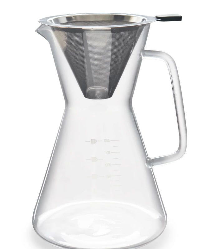 London Sip Glass Pour-Over Coffee Carafe 1200ml