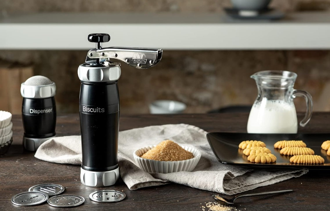 Marcato Black Biscuit Machine Cookie Press