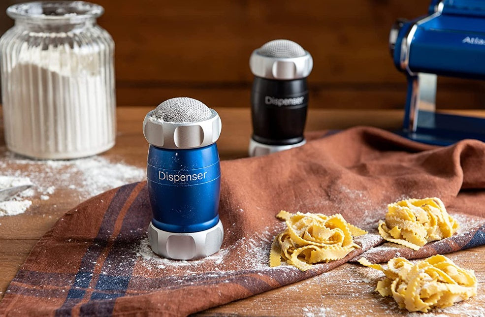 Marcato Blue Sugar, Flour & Cocoa Sifter and Dispenser