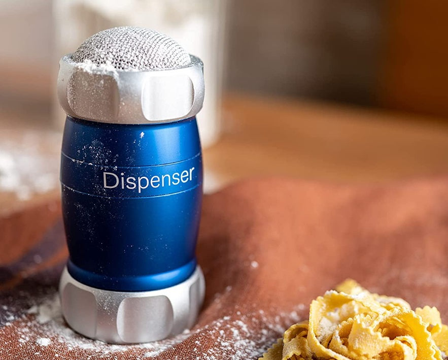 Marcato Blue Sugar, Flour & Cocoa Sifter and Dispenser