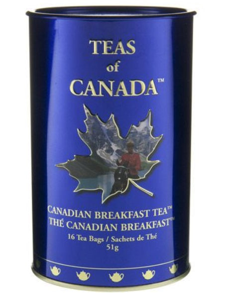 Metropolitan Tea Company Canadian Breakfast Tea Tin Can of 16 Tea Bags