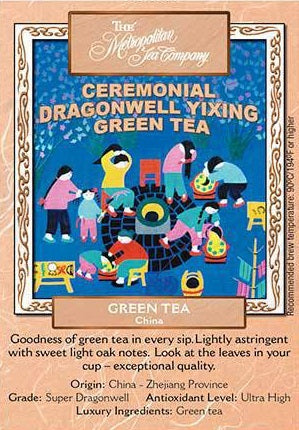 Metropolitan Tea Company Ceremonial Dragonwell Yixing Green Tea