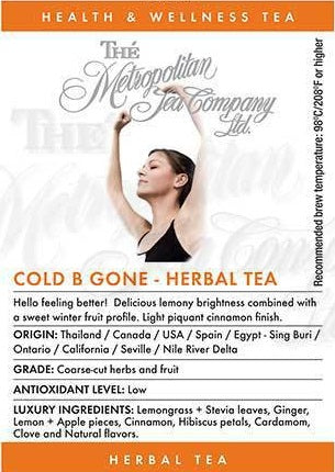 Metropolitan Tea Company Cold B-Gone Herbal Tea 1.1lbs