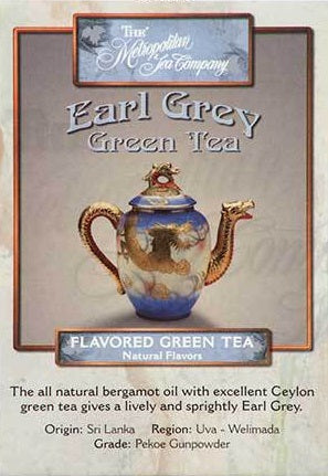 Metropolitan Tea Company Earl Grey Green Tea 1.1lbs