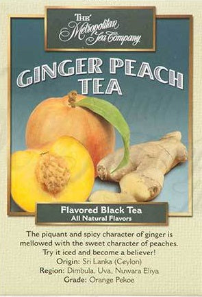 Metropolitan Tea Company Ginger Peach Tea 1.1lbs