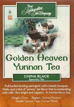 Metropolitan Tea Company Golden Heaven Yunnan Tea 1.1lbs