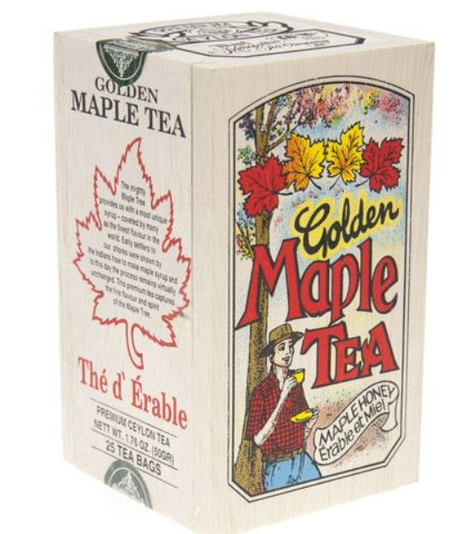 Metropolitan Tea Company Golden Maple Tea Wooden Box of 25 Tea Bags