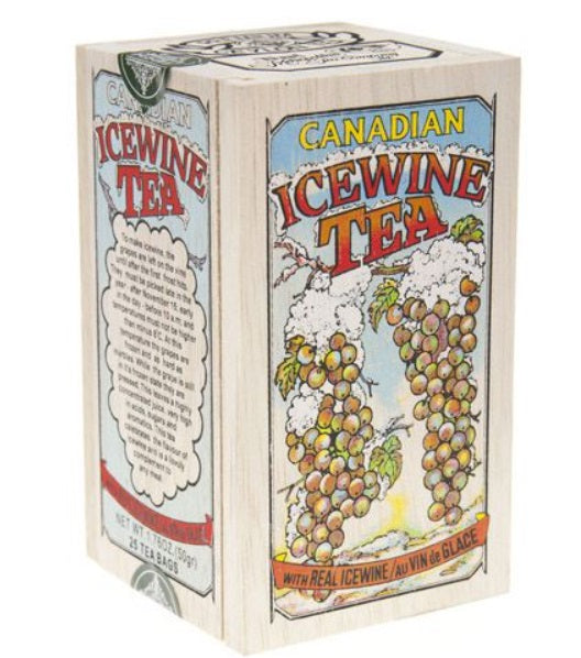 Metropolitan Tea Company Ice Wine Tea Wooden Box of 25 Tea Bags