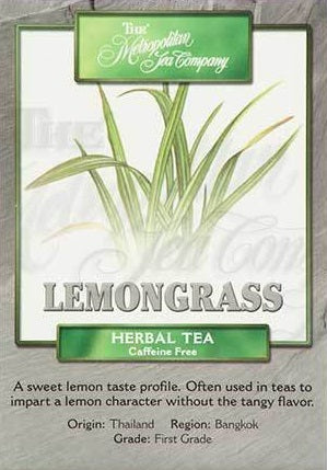 Metropolitan Tea Company Lemongrass Tea Leaves 4-7mm 1.1lbs