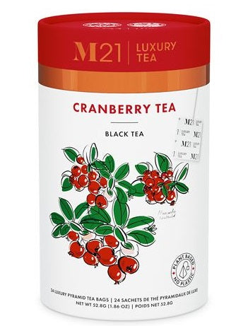 Metropolitan Tea M21 Cranberry Tea Can Of 24 Bags