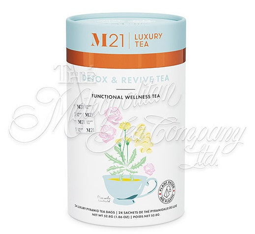 Metropolitan Tea M21 Detox &amp; Revive Tea Can Of 24 Bags