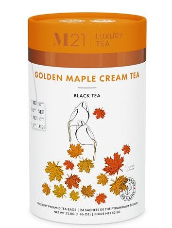 Metropolitan Tea M21 Golden Maple Cream Tea Can Of 24 Bags